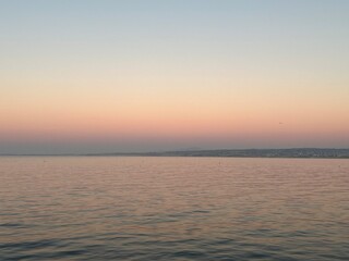 Sunset in monterey bay