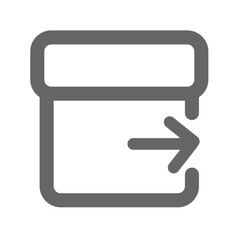 Logistics platform Library outline icon pack