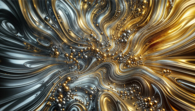 sfondo metallico oro e argento