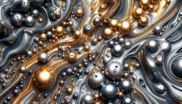 sfondo metallico oro e argento