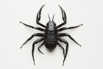 Black Scorpion Insect Top View