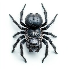 Black Spider, Studio Shot, White Background