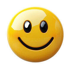 Fototapeta premium Bright yellow smiley face representing happiness and positivity in various contexts