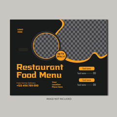 restaurant flyer design template