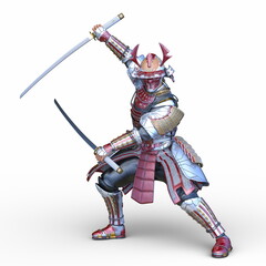 Fototapeta premium 武将 3DCGレンダリング