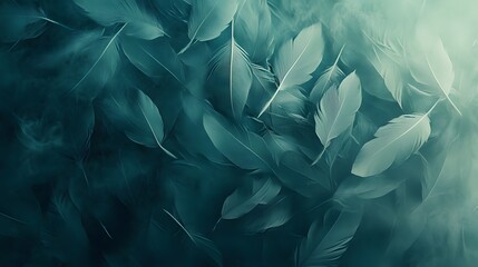 Fototapeta premium Blending textures in muted teal