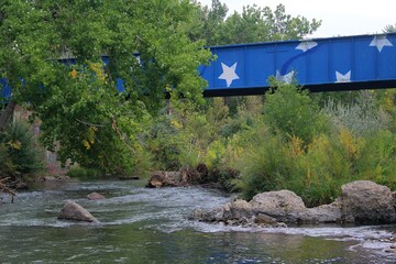 Scenic view of the Purgatoire River in Trinidad, Colorado