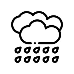rainy line icon