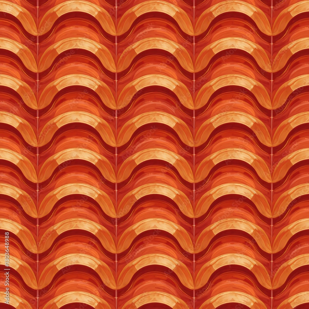 Aufkleber abstract warmth, fluid lines. energetic motion, golden hues. modern design element. inviting pattern