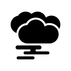 fog glyph icon