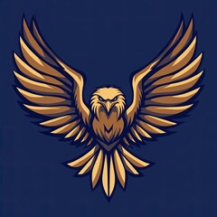 Obraz premium Soaring Golden Eagle Design