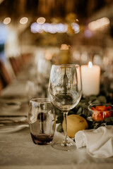 Wine Glass Table Decor