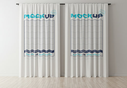 Exhibition Curtains Elegant Mockup