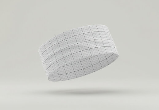 Fabric Headband or Bracelet Floating Mockup