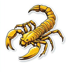Yellow Scorpion Illustration