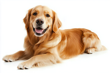 Cute golden retriever dog