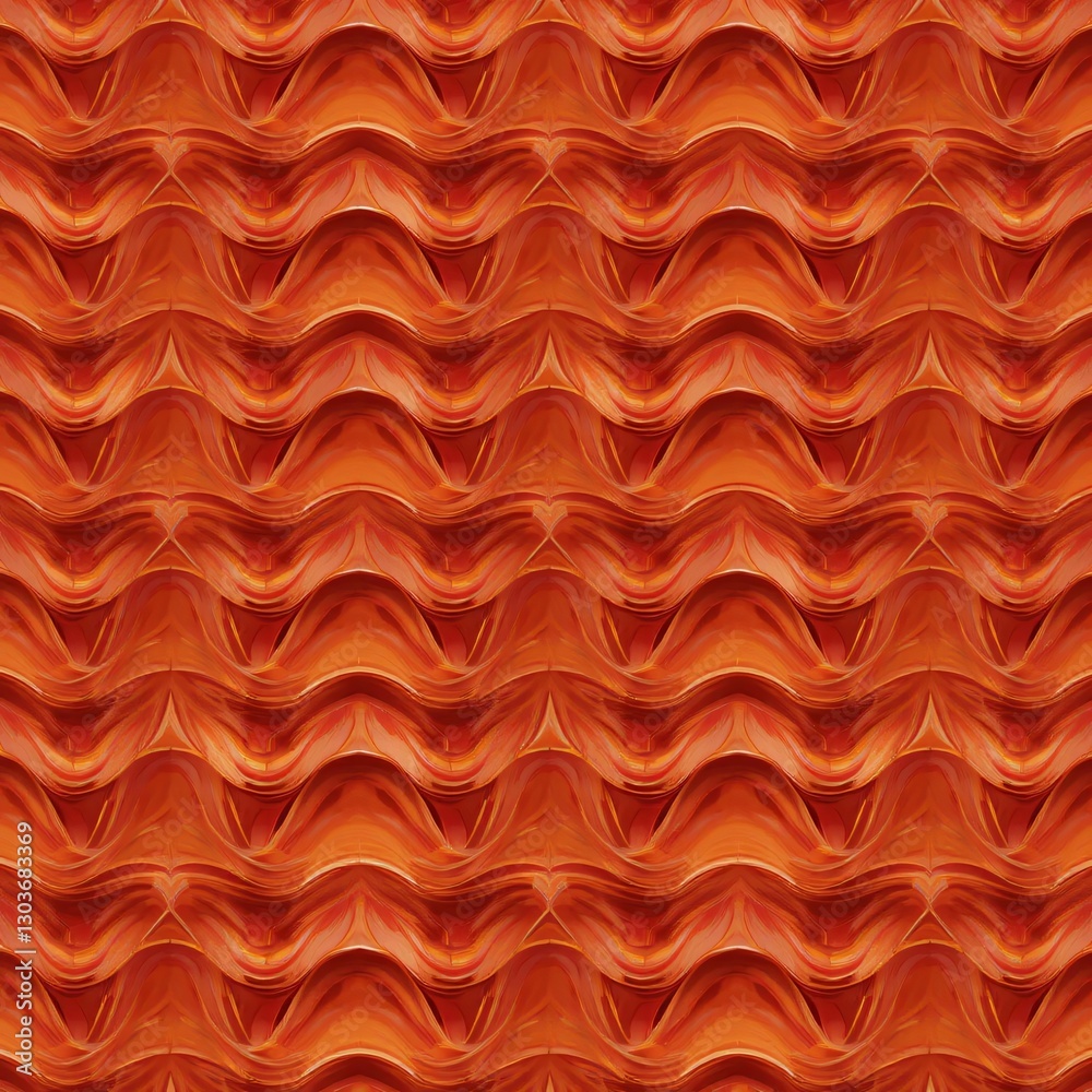 Leinwandbilder abstract orange waves artwork. warm hues ripple in this energetic design. perfect for backgrounds. m