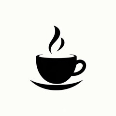 Obraz premium Hot Beverage: Steaming cup on saucer, ready for a warm break or energizing start