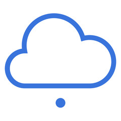 Weather blue outline icon pack