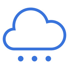 Weather blue outline icon pack