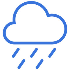 Weather blue outline icon pack