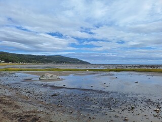 Low tide on Saint-Joseph-de-la-Rive, Québec