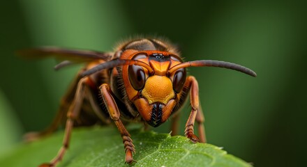 Naklejka premium Apex Predator of the Insect World The Asian Giant Hornet