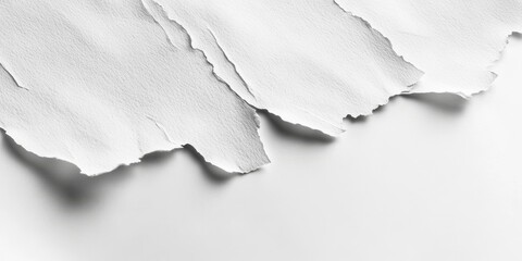 Closeup of white cloth on a pristine white surface