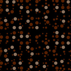 Seamless pattern of bright polka dots on an original background for your design. Vector eps10