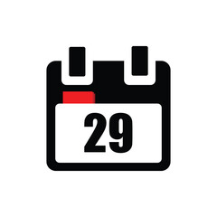 calender icon with white background