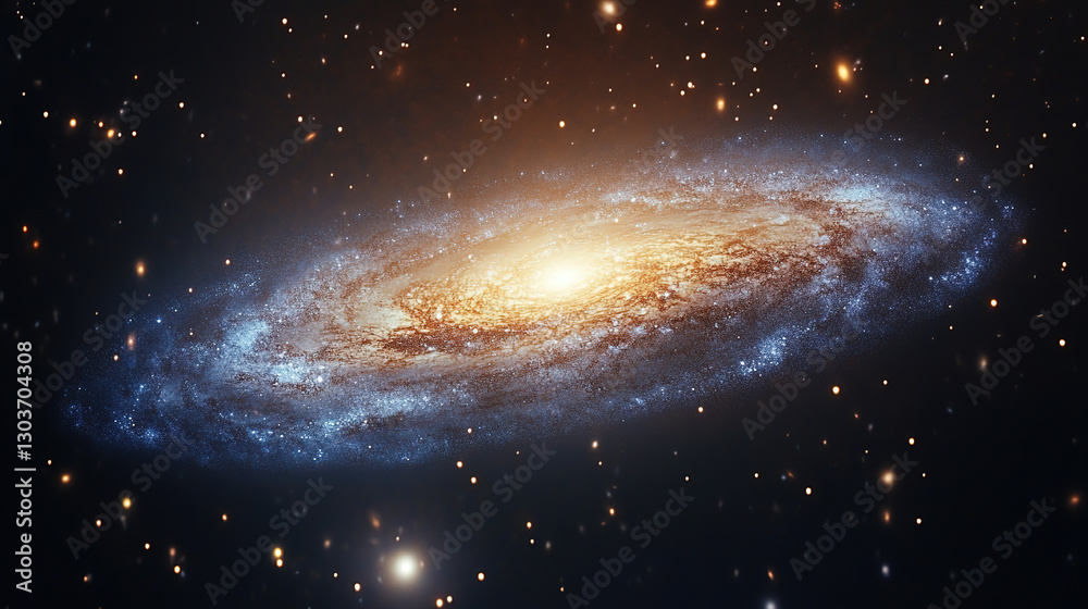 Wall mural exploring cosmic wonders galaxy formation outer space high-resolution image astronomical environment