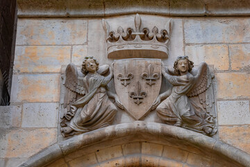Vincennes Castle (Chateau de Vincennes) - massive XIV - XVII century French royal fortress in the town of Vincennes, Paris.