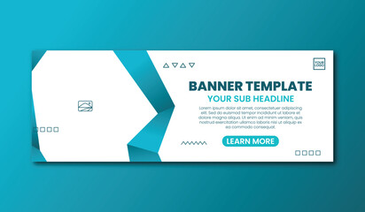 blue sky banner design template vector illustration