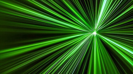 Obraz premium The effect of green plasma glow. Energetic green charge, lightning with static electricity on a black background.