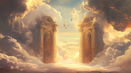 keys divine two majestic doors