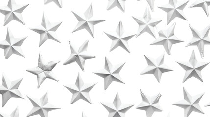 White star spikes overlay isolated on white