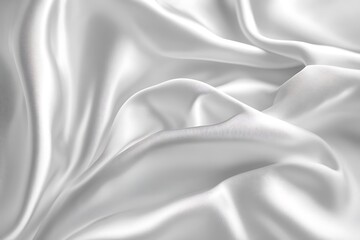 Obraz premium Smooth elegant white silk or satin texture can use as background