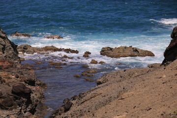 rocks and sea