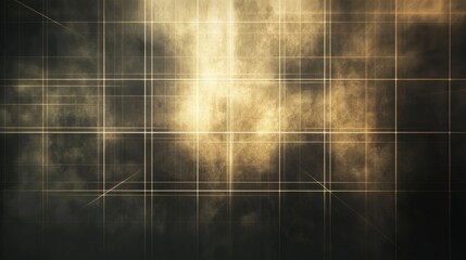 Fototapeta premium Grid structure overlaid on abstract textured and illuminated background