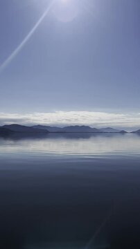 Clouds over the lake