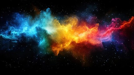 Fototapeta premium Cosmic nebulae swirling in deep space