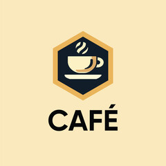 cafe or coffee logo premium design