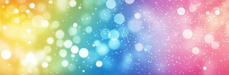Obraz premium Colorful Bokeh Background With Rainbow Gradient
