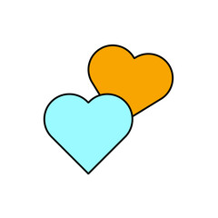 heart icons  symbol vector elements for infographic web