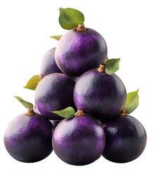 High-Resolution Photograph of an Purple mangosteen - PNG