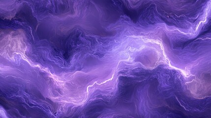 Obraz premium Abstract purple and white fractal art, swirling clouds evoke energy. Ideal for backgrounds, website design, or mystical themes.