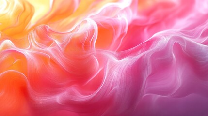 Obraz premium Abstract colorful flowing forms of soft and glowing material