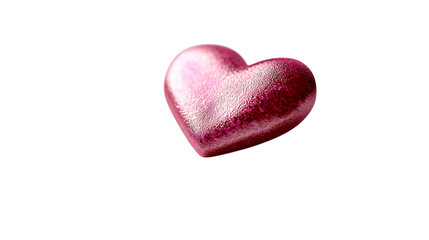 3D pink heart icon placed on a spiral-bound calendar, representing a romantic and love-themed event or occasion in a minimalist and playful design. Isolated on transparent background.