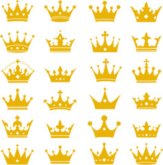 Queen crown vector icon
