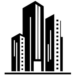 Building miniature logo silhouette